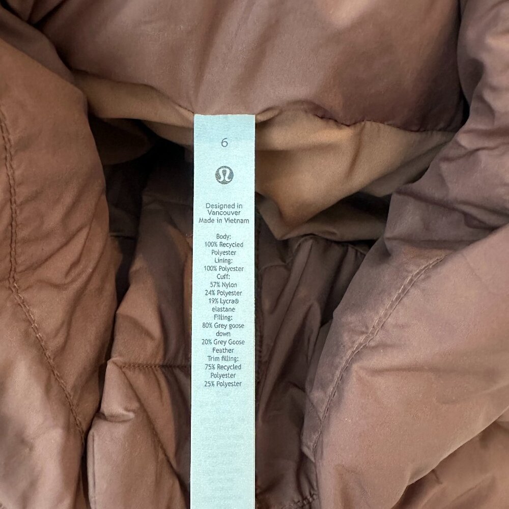 LULULEMON wunder puff cropped jacket - Picture 5 of 7